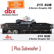 Equalizer DBX 215 SUB Equalizer 2 x 15 Band Graphic Equalizer Plus Subwoofer 215SUB