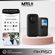 AKASO Keychain 2 - Action Camera | 4K30fps Video | 20MP Image | 6 Axis Stabilization | 4x Slow-Motio