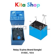 Relay (Songle 9 VDC , 10 A)