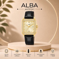 [Official Warranty] Alba AH7FF2X1 AH7FF2X AH7FF2 Women's Analog Watch Water Resistant Watch 50m Leat
