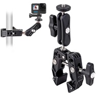 【Worth-Buy】 Camera Clamp Mount Accessories Loading Metal Bike Motorcycle Handlebar Attachments For Dslr Hero 7/8/9/10/11 /insta X3