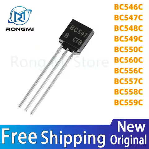 100Pcs BC546C BC547C BC548C BC549C BC550C BC560C BC556C BC557C BC558C BC559C TO-92 IC Chip In Stock 