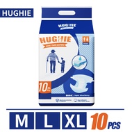 [รายการใหม่เข้ามา !!!] HUGHIE ผ้าอ้อมผู้ใหญ่ สูตรบางเบา มีอัตราการดูดซึมสูง 2000CC M/L/XL（10pcs）Adul