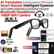 M01 PRO Ai Smart Glasses ChatGPT Language Translation Voice Assistant Bluetooth Headphone WiFi HD 80