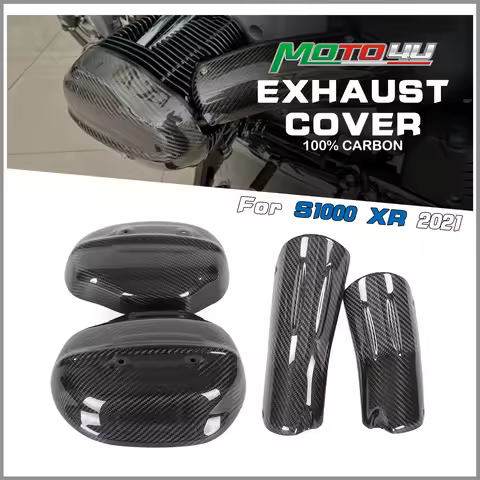 R18 Carbon Fiber Engine Cylinder Guard Head Valve Cover Exhaust Muffler Pipe Heat Shield Cover For B