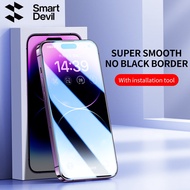 SmartDevil Dust-proof Screen Protector for iPhone 14 Pro max 15 Pro max 14 Plus 15 Plus iPhone 13 Pro max 12 Pro max iPhone 11 Pro max X XS XR XsMax Phone Tempered Glass Matte Full Coverage Privacy Protect Clear Anti-fingerprint