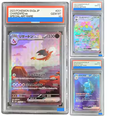 Diy Pokemon Japanese Sv2A 151 #201 202 200 Charizard Blastoise Venusaur Ex Authentication Grading 10