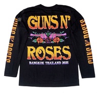 GUNS N ROSES Gunslinger 2025 Tour Retro Band Cotton Men's and Women's Long Sleeve T-shirt Street Sty