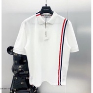 Men's Premium Stripe T-Shirt - Men'S Polo thome Polo Shirt