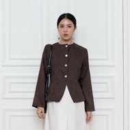 ILEVEN- Nicetry- Ailee Long Sleeve Top Long Sleeve Top/ Hijab Friendly Blouse - Blazer Korean LookkW