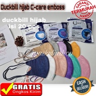 MASKER DUCKBILL HIJAB CCARE MASKER DUCKBILL HIJAB WARNA DUCKBILL