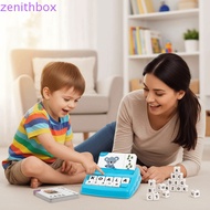 ZENITHBOX​ Number Cognition Early Math Game, Spelling Practice Paper Letter Sticker Toys, 2 in 1 Puz