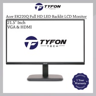 Acer 21.5" Inch Widescreen Full HD LED Backlit LCD Monitor EK220Q (Refurbished)