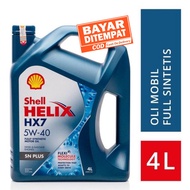 Oli Mesin Mobil Shell Helix HX7 Plus 5W-40 4 Liter Pengganti Shell HX7 10W-40