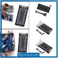 [Dynwave1] Hub with Cable,10 in 1 Power Extension Cable Adapter,Premium with HUB Power Port for Extended Motherboard Interface