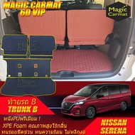 Nissan Serena C27 7ที่นั่ง 2025-รุ่นปัจจุบัน Trunk & Back Chair ท้ายรถ ชิ้นแปะเบาะหลัง พรมรถยนต์ Ser