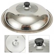 Visible Tripod Wok Lid Stainless Steel Vegetable Cover Efficient and Easy to Use
