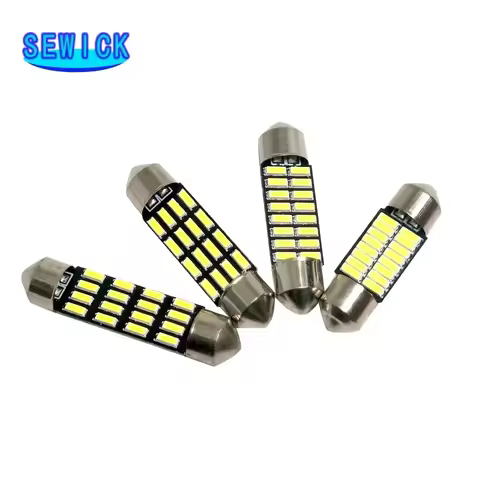 100pcs 31mm 36mm 39mm 41mm Festoon 4014 16 SMD C5W Led 16 Leds Interior Lights Dome Lamps Reading Li