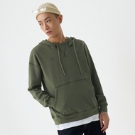 [ERSS] Men's Hooded Kick Cap t Long-Sleeved Top Top Trendy Casual Double-Layer Olive Green [K60355]