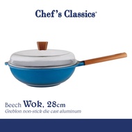 Chef's Classics Beech Non-Stick Wok, 28cm