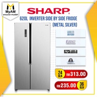 [Peti Sejuk] Ansuran Mudah Sharp 620 Litre Side by Side Inverter Fridge