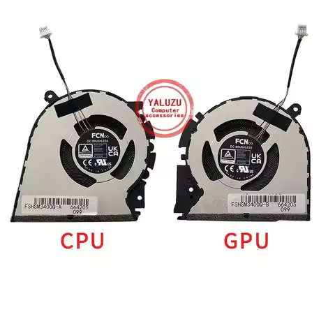 New Laptop CPU GPU Cooling Fan For ASUS M3400Q M3400QA M3401Q M7400Q M7400QE M7400P K3400P K6400Z X7