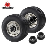 Metal Wheel Double Wheels Set Drive Bearing Hub Rim for 1/14 Tamiya RC Trailer Tractor Truck SCANIA 