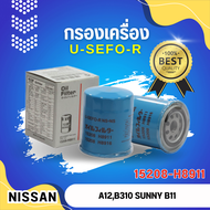 กรองน้ำมันเครื่อง USEFOR/KLEAN รุ่นรถ NISSAN A12 SUNNY B11,B13,B14 (H8911)