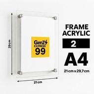 ACRYLIC FRAME Size A4, A3, and A2 Thickness 2mm