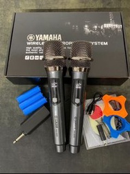 【全新】原廠日本雅馬哈無線麥克風一拖二帶充電萬用麥克風