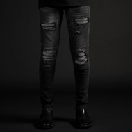 [ORIGINAL] RUCAS SEASON 12 Dark Grey Caviar Leather Jeans ~ Rucas