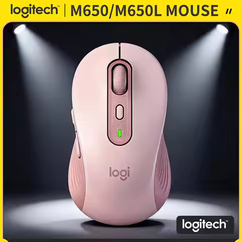 Logitech M650/M650L Wireless Mouse - 5 Custom Buttons, Dual Connectivity, 4000 DPI Tracking, Compati