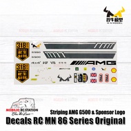 Sticker Decals Part RC MN 86 Series AMG G500 4x4 Sponsor logo Original