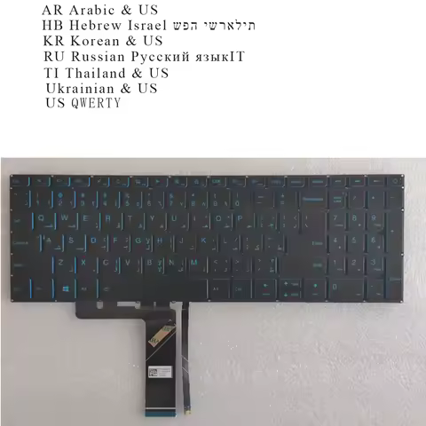 Arabic Hebrew Korean RU Thailand UKR US Keyboard for Lenovo IdeaPad S145-15IML S145-15IWL S145-15IIL