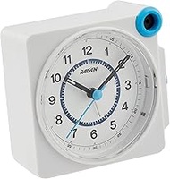 Seiko Clock NR448W PYXIS Pixis RAIDEN Table Clock, Alarm Clock, Analog, Loud Volume, Product Size: 3.4 x 3.6 x 2.4 inches (8.7 x 9.2 x 6 cm)