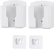 Teadokly 2pack Remote Control Holder,Self-Adhesive Wall Mount Phone Holder,Air Conditioner TV Remote