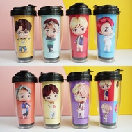 Tumblr BTS Character Version 1 Merchandise KPOP bt21 Cartoon Unofficial Taehyung Jungkook Drink Bottle