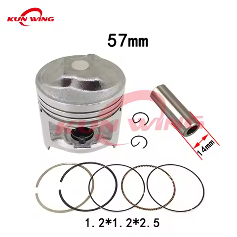 57MM Bore Piston Ring Kit for Suzuki GS125 GN125 DF125 DR125 GZ125 TU125 Marauder125 DR-Z 125 12100-