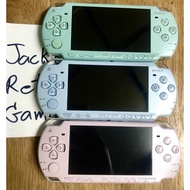 PSP รุ่น 2000 1000และรุ่น 3000 แปลงแล้วครบชุด ลงเกมตามสั่ง # Playstation Portable # PSP 1000ขาว แบตแท้มือสองเมม32gb