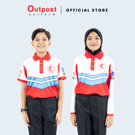 Outpost Baju T-shirt Kanak-Kanak Bulan Sabit Merah Malaysia BSMM (Short Sleeve/Long Sleeve)