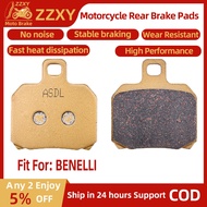 1 Pair Motorcycle Accessories Ceramic Fiber Rear Brake Pads For BENELLI BN 600 GT 14-17 TNT 1130 Caf