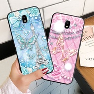 Case For Samsung J3 J5 J7 2015 2016 2017 Pro Plus J7+ Silicoen Phone Case Soft Cover Diamond Butterfly