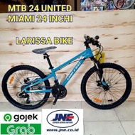 Promo! SEPEDA GUNUNG MTB 24 UNITED MIAMI 24 INCHI Murah Aman