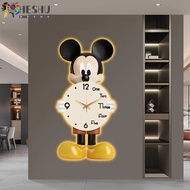 [Ready Stock+Free Shipping] Clock Clock Wall Clock Cute Cartoon Clock Creative Mickey Wall Clock Liv