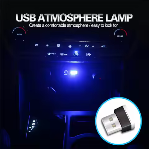 Mini USB Light LED Car Ambient Light Neon Interior Light Car for Citroen C5 Aircross Camaro Palisade