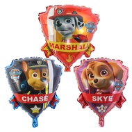 Cartoon Paw Patrol Shield Aluminum Foil Helium Balloons Rubble Skye Ryder Cute Dog Birthday Party Decorations Kids Toy