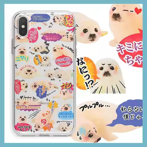 Clmj Cute little Japanese seal Phone Case For Xiaomi Redmi Note 13 12 12S 12C 11 10 10C 13C 10s A2 A