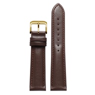 Genuine Leather Watch Band for FOSSIL Series FS5061 FS5237 FS4835 ME3052 Plain Texture Butterfly Dou