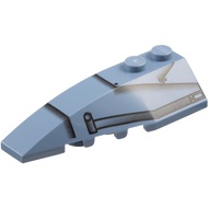 Brick2cube Part-Wedge 6 x 2 Left with SW Speeder Pattern-41748pb003