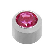 Rose Zircon October Birthstone Sterilized Hypo-Allergenic